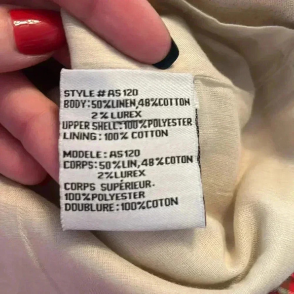 Anthropologie Yoana Baraschi Draped Sash Linen Blend Skirt Size 8 Gold Shimmer - Picture 13 of 15